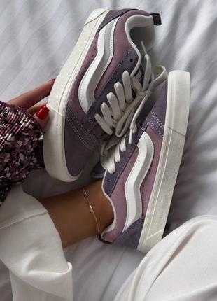 Ванс кеди vans knu school " violet"2 фото