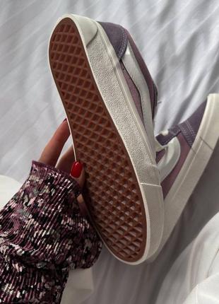 Ванс кеди vans knu school " violet"10 фото