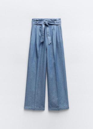 Джинсы джинсы zara wide leg xxs 32 xs 34 s 36 новая коллекция