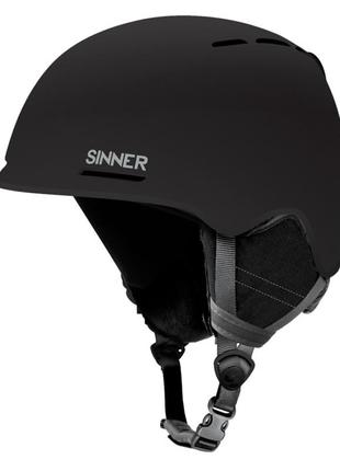 Шолом гірськолижний sinner fortune m 55-58 matte black (sihe-145-10a-57)