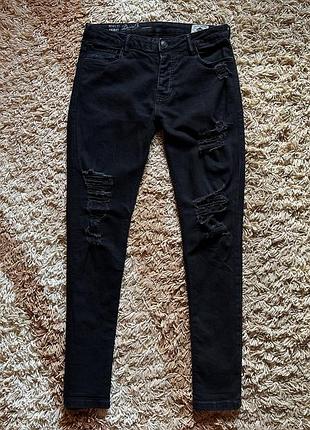 Джинсы с разрезами skinny denim co, оригинал