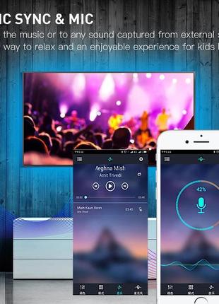 Светодиодная лента 5v usb led 5050 bluetooth rgb комплект 5 метров, разноцветная...