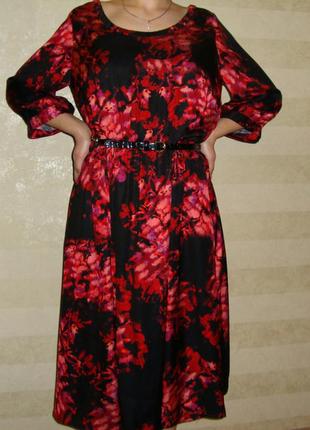 Сукня чорно-червоний колір2 фото