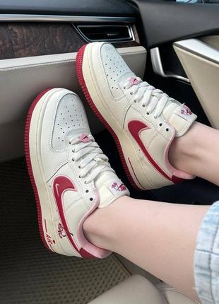 Женские кроссовки nike air force 1 low cherry