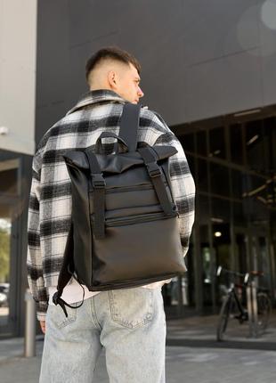 Чоловічий рюкзак ролл sambag rolltop zard чорний