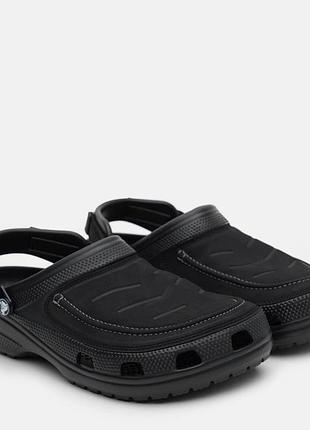 Чоловічі crocs yukon vista black чорні clog шльопанці сабо крокс крокси new (р. 36-44)