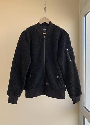Флисовая лётная куртка шерпа тедди бомбер huf sherpa type ma-1 flying jacket alpha industries schott stussy supreme palace obey m