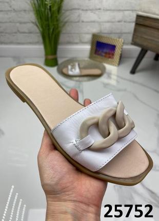 Шлепанцы кожа9 фото