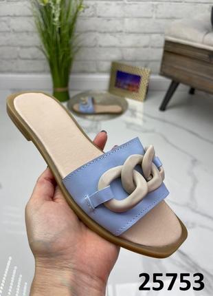 Шлепанцы кожа8 фото