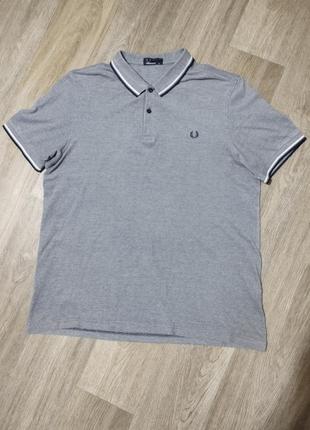 Мужская футболка / fred perry / серая футболка / поло / мужская одежда / чоловічий одяг / чоловіча футболка