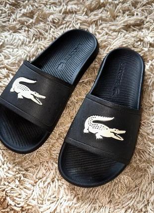 Шлепанцы шлепки lacoste, оригинал