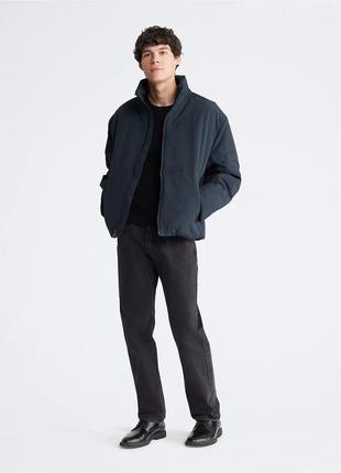 Новая куртка calvin klein (ck mock neck puffer jacket washed black)c америки m,l,xl3 фото