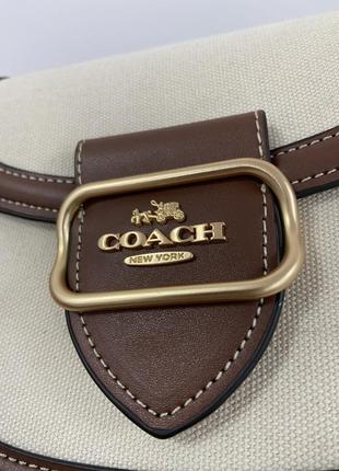 Женская сумка в стиле coach morgan saddle bag premium.5 фото