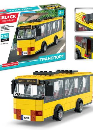 Конструктор iblock "транспорт. маршрутне таксі", 242 деталі (pl-921-376)