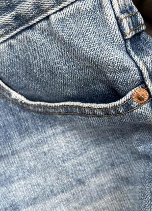 Короткі джинсові шорти з середньою посадкою6 фото