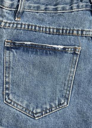 Короткі джинсові шорти з середньою посадкою9 фото
