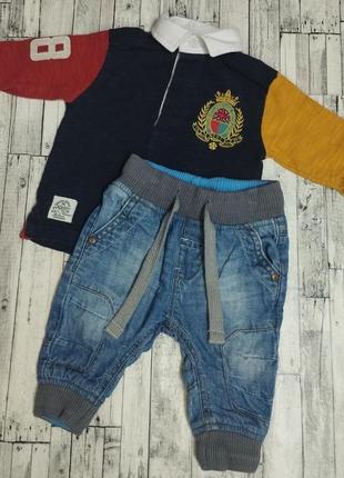 Комплект next 3-6 мес :джинсы /кофта