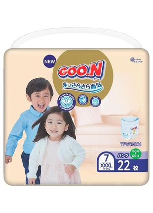 Трусики-подгузники goo.n premium soft для детей 18-30 кг (размер 7(3xl), унисекс, 22 шт) 863231