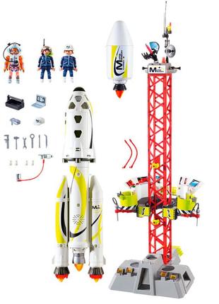 Конструктор playmobil space "миссия по запуску ракеты с площадки", 20 деталей (9488)