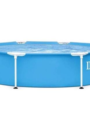 Бассейн каркасный "metal frame pool" 244х51 см, intex (28205)