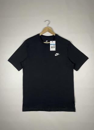 Футболка nike sportswear club t-shirt оригинал черная мужская ar4997-013