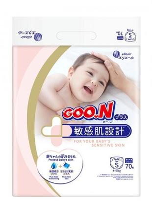 Підгузки goo.n plus для дітей (s, 4-8 кг, 70 шт) 21000627