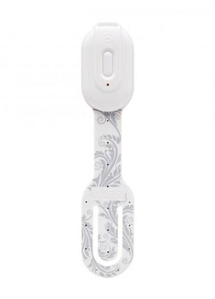 Закладка-ліхтарик flexilight rechargeable - білі квіти (flrwf)3 фото