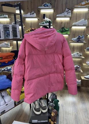 Пуховик stone island garment dyed crinkle pink7 фото