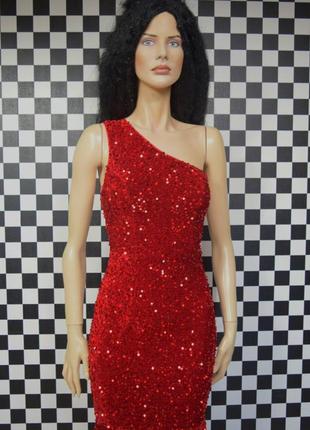 Шикарное платье в пайетки красная в пол длинная вечерняя выпускная на фотосессию платья4 фото