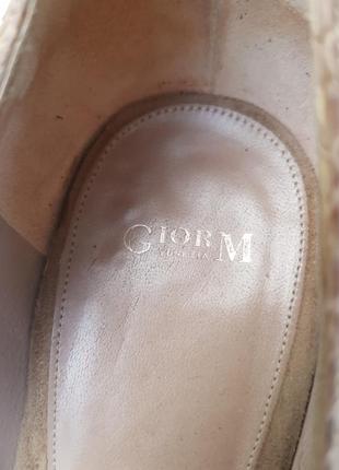 Итальянские кожаные туфли под кожу рептилии giorm9 фото
