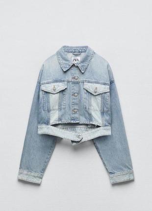 Джинсова куртка джинсовка жакет бомпер сорочка рубашка