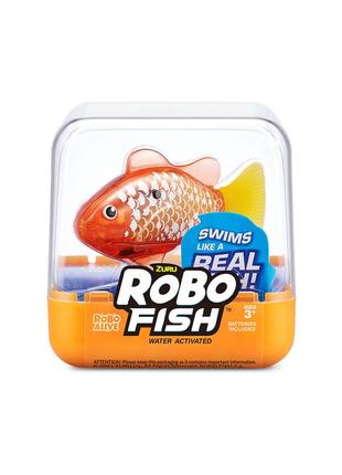 Інтерактивна іграшка robo alive s3 – роборибка (золотиста) 7191-2