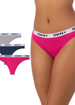 Набір із 3 трусиків тонг dkny