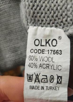 Удлиненный джемпер,свитер женский на запахе от olko p.l(48-50)7 фото