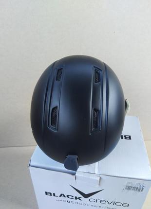 №27. горнолыжный шлем black crevice kinder skihelm stubai, schwarz