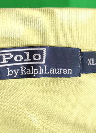 Мужская футболка поло желто-оливкового цвета polo by ralph lauren, размер xl4 фото