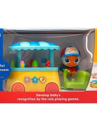 Интерактивная игрушка huile toys утенок с мороженым (6101)