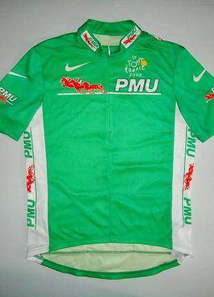 Велофутболка  nike tour de france pmu 2006 jersey оригинал (m)1 фото