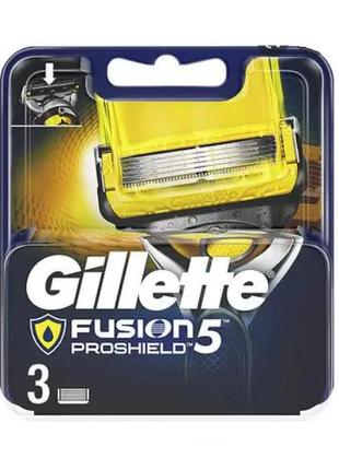 Сменные кассеты gillette fusion proshield oriqinal 3 шт. g00372