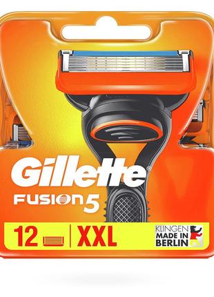 Сменные кассеты gillette fusion original (12 шт) g0021
