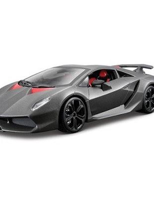 Автомодель - lamborghini sesto elemento (серый металлик, 1:24) 18-21061