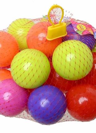Кульки маленькі для сухого басейну 40 шт у сітці 6 см, kinderway (02-412)