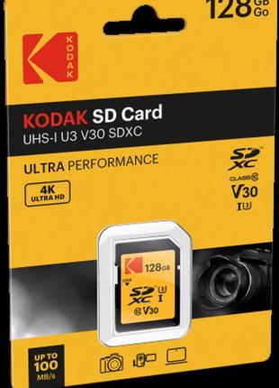 Карта памяти kodak sd 128 gb (u3/v30/a1)