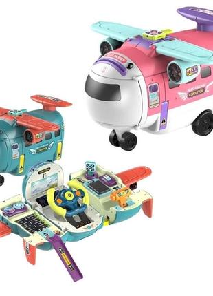 Детская развивающая музыкальная игрушка "самолет", 2 цвета (t903a)