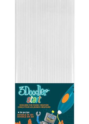 Набор стержней для 3d-ручки (белый, 24 шт) 3ds-eco01-white-24