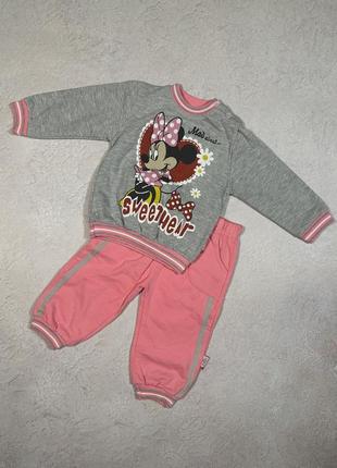 Костюмчик на дівчинку minnie mouse 74 розмір, костюм на дівчинку