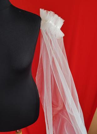 Рукава крила фатінові довгі для фотосессії свадьбы, тематичної вечірки5 фото