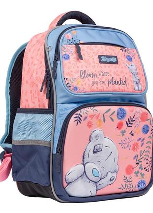 Рюкзак шкільний напівкаркасний 1 вересня s-105 metoyou рожевий/блакитний