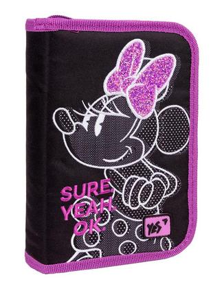 Пенал твердый yes одинарный с двумя клапанами hp-04 minnie mouse