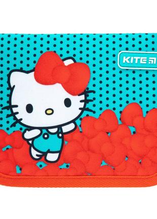 Пенал без наполнения education "hello kitty" 1 отделение, 2 отворота, kite (hk21-622)